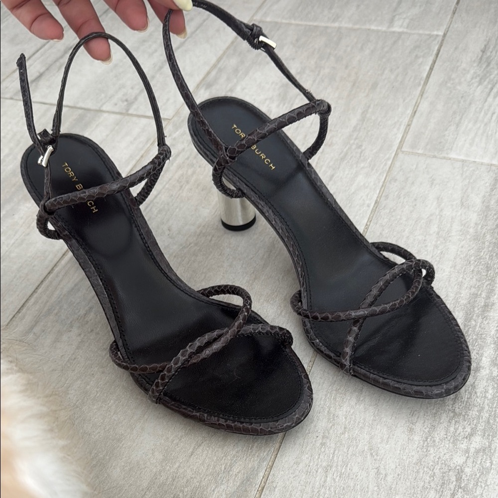 Never worn Tory Burch Black Strappy Women's Sandals